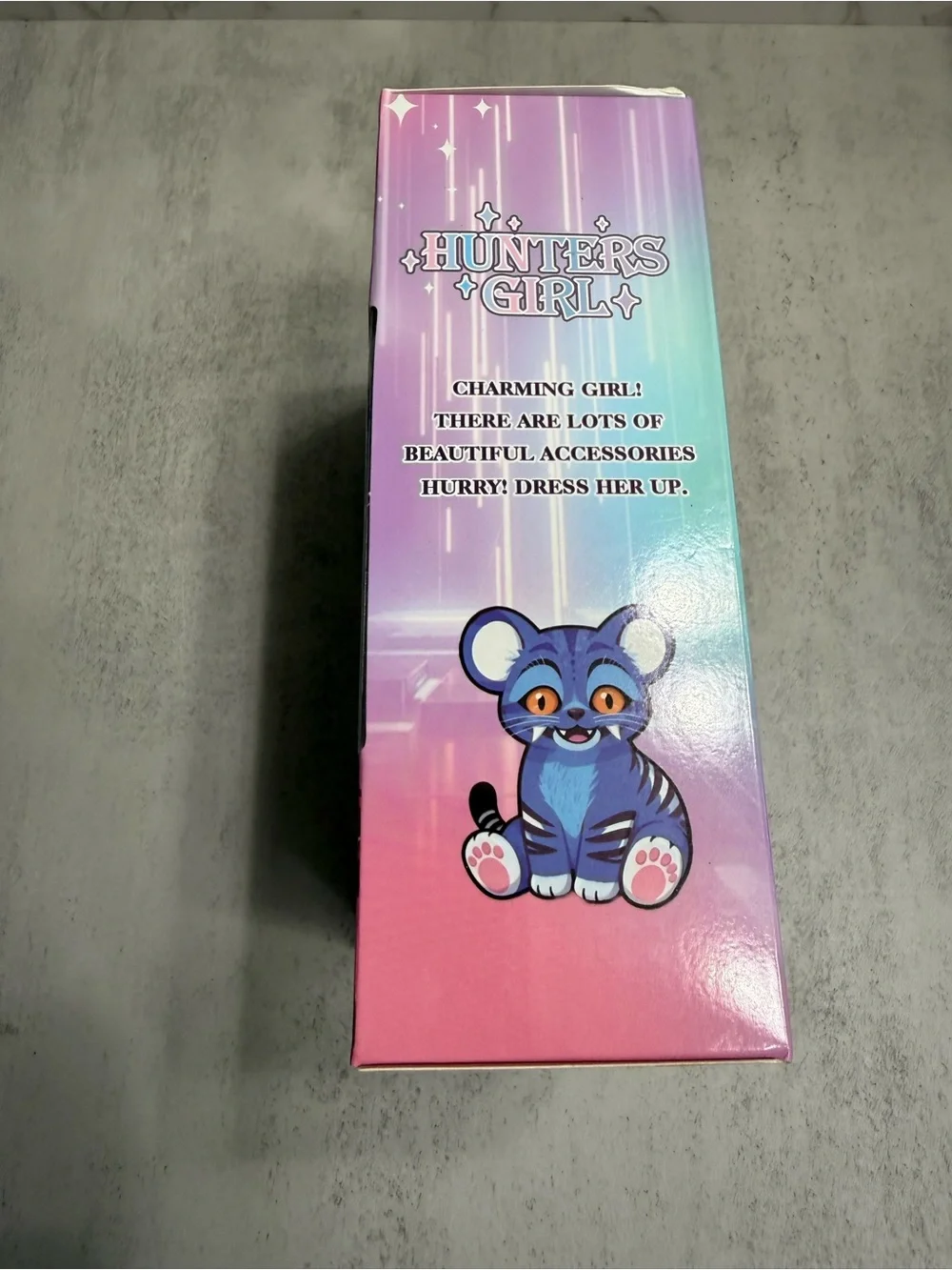 Zoey inspo huntrix Girl Blue-Eyed Doll with Blue Pet - Hunters Girl